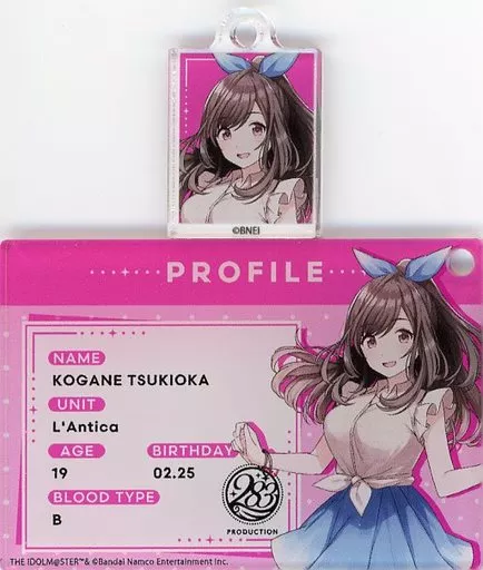 月岡恋鐘 「THE IDOLM＠STER SHINY COLORS×SMILE BASE CAFE SMILE FESTIVAL ランダムプロフィール＆フォトキーホルダーBOX B」