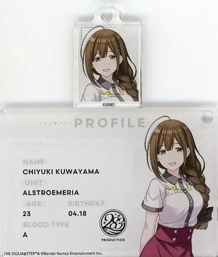 桑山千雪 「THE IDOLM＠STER SHINY COLORS×SMILE BASE CAFE SMILE FESTIVAL ランダムプロフィール＆フォトキーホルダーBOX B」