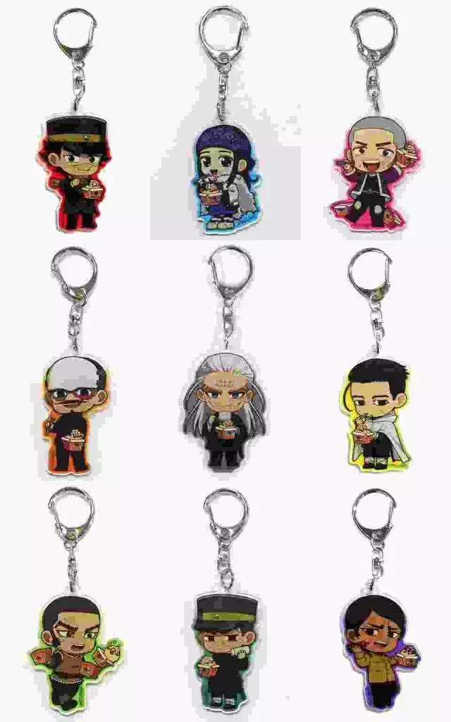 全9種セット 「ゴールデンカムイ×ばくだん焼本舗 トレーディングアクリルキーホルダー」