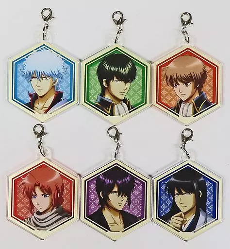 全6種セット 「銀魂 キャラポップストア 男たちの想いは胸に… アクリルチャーム」