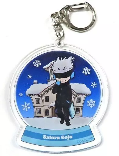 五条悟 「呪術廻戦 ちびキャラ描き起こし トレーディング アクリルキーホルダー Snow Fes Ver」