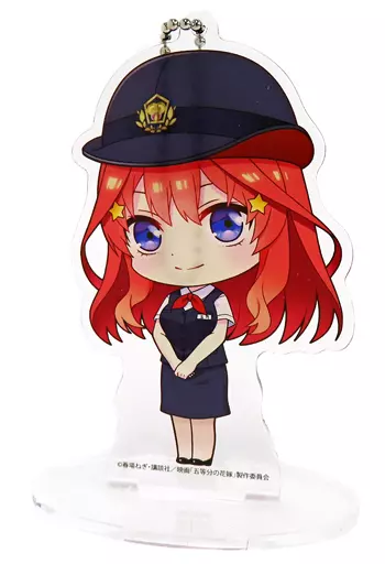 05.中野五月 アクリルスタンドキーホルダー 駅員ver.(ミニキャラ) 「映画 五等分の花嫁 POP UP SHOP in 池袋スキマストア」