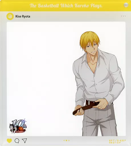 黄瀬涼太 「黒子のバスケ×極楽湯・RAKU SPA 試合の後はみんなでお風呂だ! トレーディングフレームアクリルキーホルダー お風呂コラボver.」