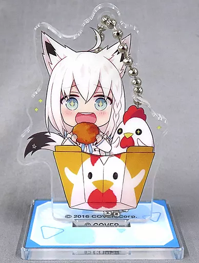 白上フブキ 「バーチャルYouTuber ホロライブ×ローソン キャンペーン アクリルスタンドマスコット」（チェーン欠品）