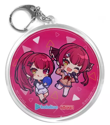 宝鐘マリン(ミニキャラ) トレーディングアクリルキーホルダー 「バーチャルYouTuber ホロライブ×ラウンドワン コラボキャンペーン」 ＜ぺこマリ＞ドリンク3杯注文特典