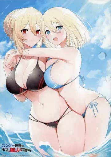 雑貨　オリヴィア＆アンジェリカ キャラクター原案・孟達描き下ろしA4キャンバスボックス 「Blu-ray BOX 乙女ゲー世界はモブに厳しい世界です 上巻」 早期予約が何より大事な世界ですキャンペーン 対象店舗早期購入特典