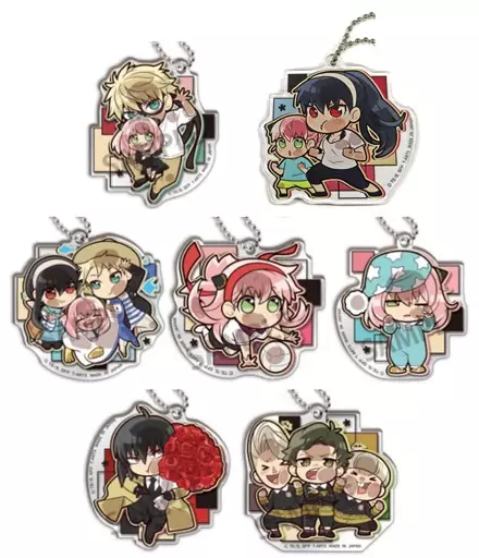 全7種セット 「ぴた!でふぉめ SPY×FAMILY エピソードアクリルキーホルダー」