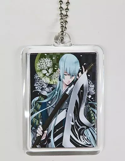 江雪左文字 開催記念イラストキーホルダー 「刀剣乱舞-ONLINE-×福岡市博物館 侍 ～もののふの美の系譜～(侍展)」