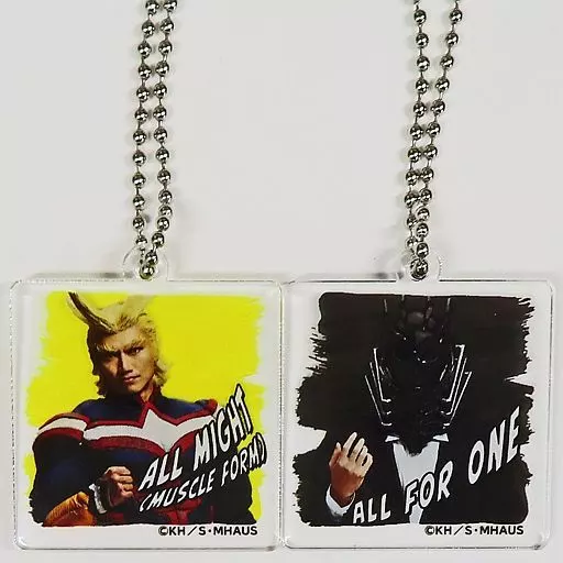細見大輔(オール・フォー・ワン)＆岩永洋昭(オールマイト/マッスルフォーム) アクリルキーホルダー2個セット 『僕のヒーローアカデミア』The “Ultra” Stage 平和の象徴」 D-13賞