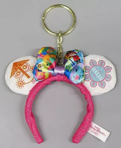 ミニーマウス(カチューシャ/ピンク) キーチェーン 「ディズニー」 東京ディズニーリゾート限定