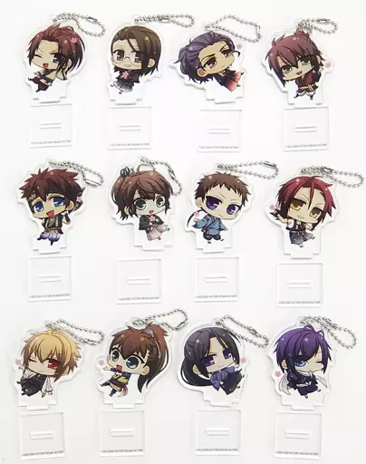 集合 描き下ろしちびキャラアクリルスタンドキーホルダー12個セット 「Switchソフト 薄桜鬼 真改 天雲ノ抄 アニメイト限定セット」 同梱特典