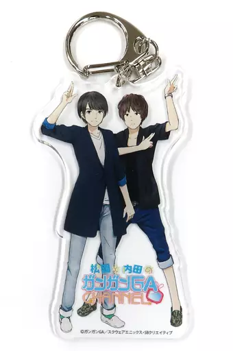 松岡禎丞＆内田雄馬 デカキーホルダー 「松岡と内田のガンガンGAちゃんねる」 ガンガンGA FES. 2016 SPRINGグッズ
