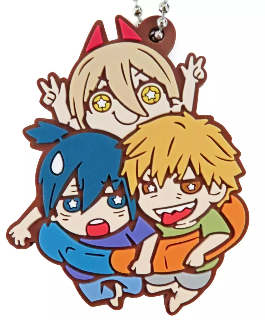 デンジ＆早川アキ＆パワー 「チェンソーマン キャラばんちょうこうラバーマスコット」