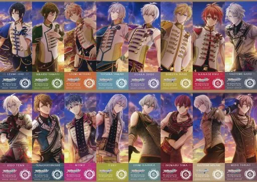 全16種セット フェスチケ風カード 「アイドリッシュセブン～4th Anniversary Fes.フェア in アニメイト～」 対象商品購入特典