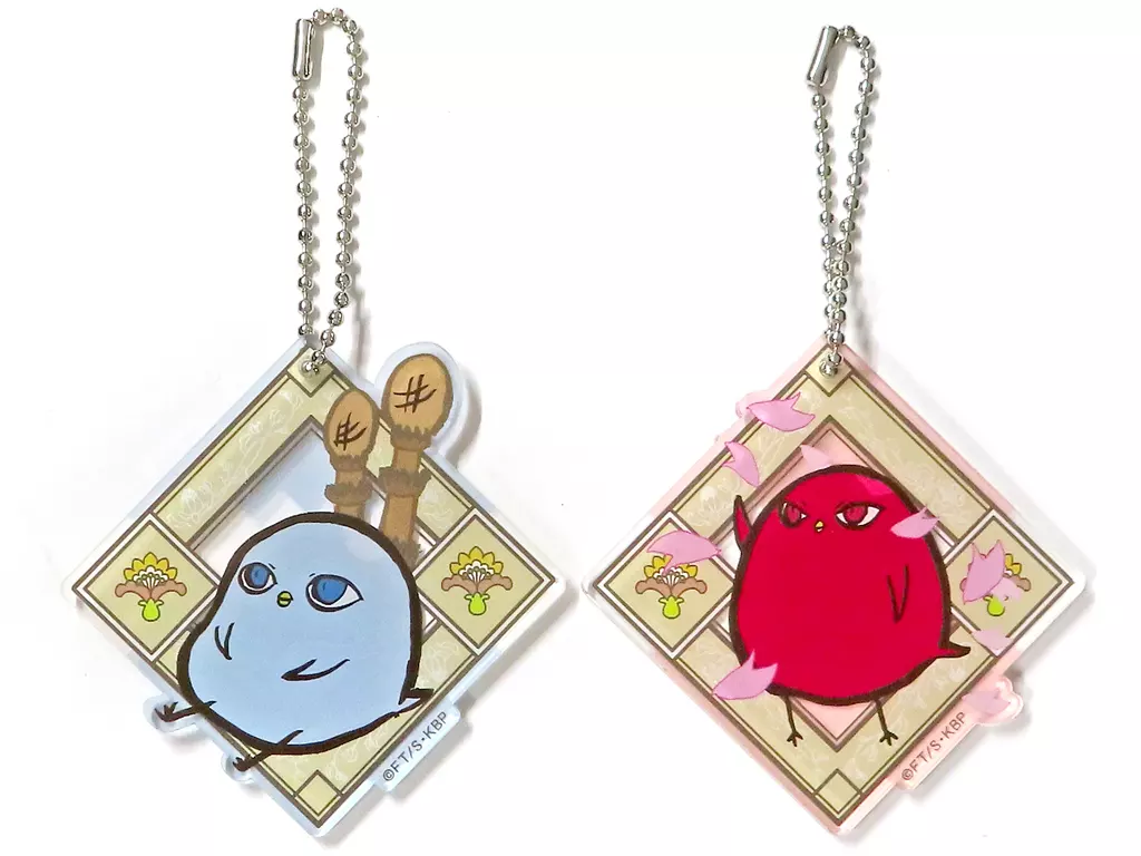 A.黒子テツヤ＆赤司征十郎(四角) ひよこのバスケ アクリルキーホルダーセット 「黒子のバスケ」