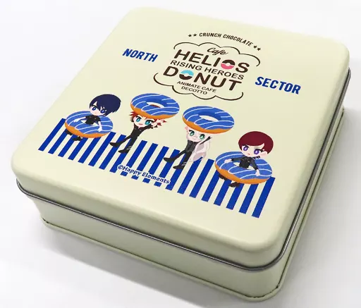 ノースセクター 缶入りクランチチョコ(缶のみ) ドーナツver. 「エリオスライジングヒーローズ×DECOTTO by animatecafe」
