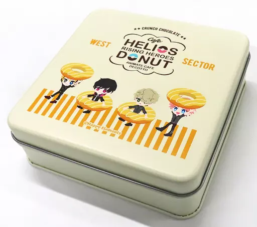 ウエストセクター 缶入りクランチチョコ(缶のみ) ドーナツver. 「エリオスライジングヒーローズ×DECOTTO by animatecafe」