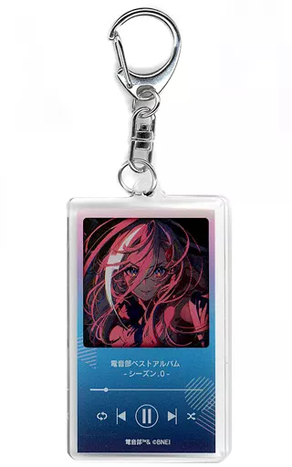 電音部ベスト アルバム 音楽プレイヤー風 アクリルキーホルダー 「DMMスクラッチ! 電音部 【NEO-CHARA】」 D-1賞