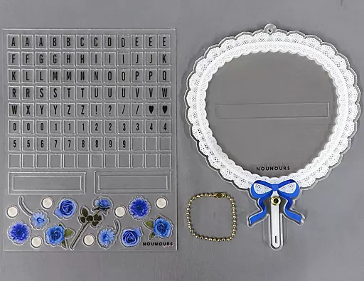 雑貨　ブルー fanfancy+ スケルトンうちわアクリルフレーム 駿河屋 -<中古>ブルー fanfancy+ スケルトンうちわアクリル