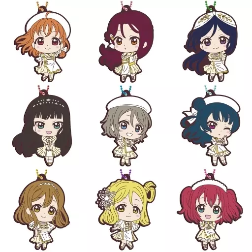 全9種セット 「ラブライブ!サンシャイン!! カプセルラバーマスコット24」
