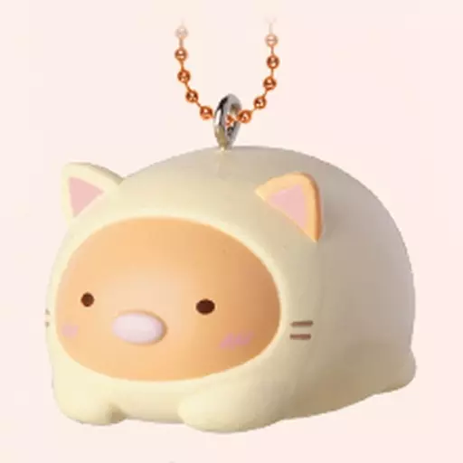 とんかつ 「すみっコぐらし ぽかぽかねこびより ねこになりきりマスコットキーチェーン」