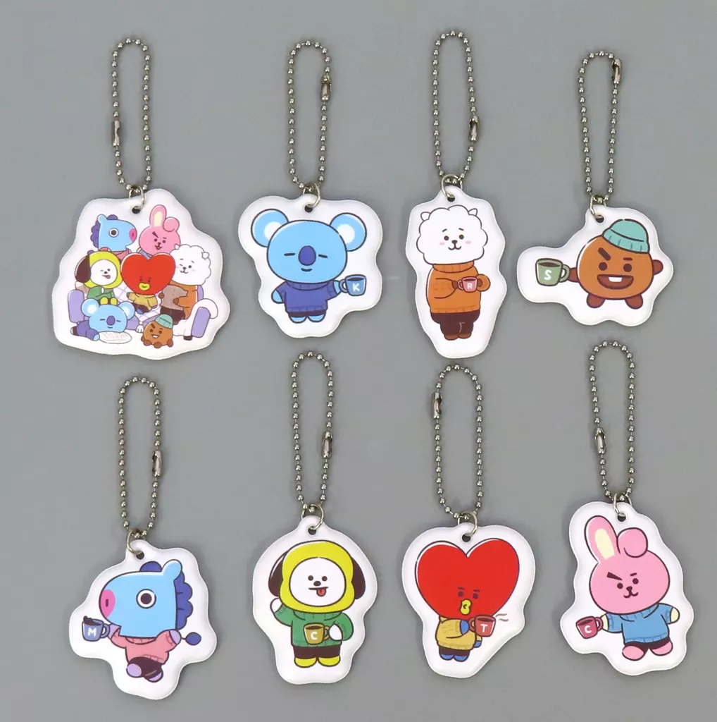 全8種セット オリジナル描き起こしPVCチャーム 「ファミリーマート×BT21 キャンペーン」 2022年12月対象商品3品購入特典