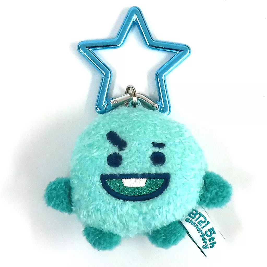 SHOOKY(シュガ) 5周年記念 レインボーカラーマスコットぬいぐるみ ファミリーマート限定カラー グリーン 「ファミリーマート×BT21」 ファミペイWEB限定