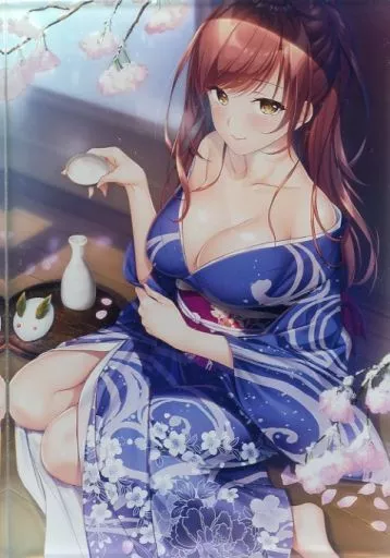 駿河屋 - 【買取】橘伊織 伊織とお酒と雪桜 B6アクリルオーナメント 