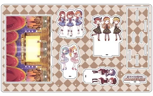 01.第1弾デザイン グラフアートデザイン プレミアム アクリルジオラマプレート 「アイドルマスター ミリオンライブ!」