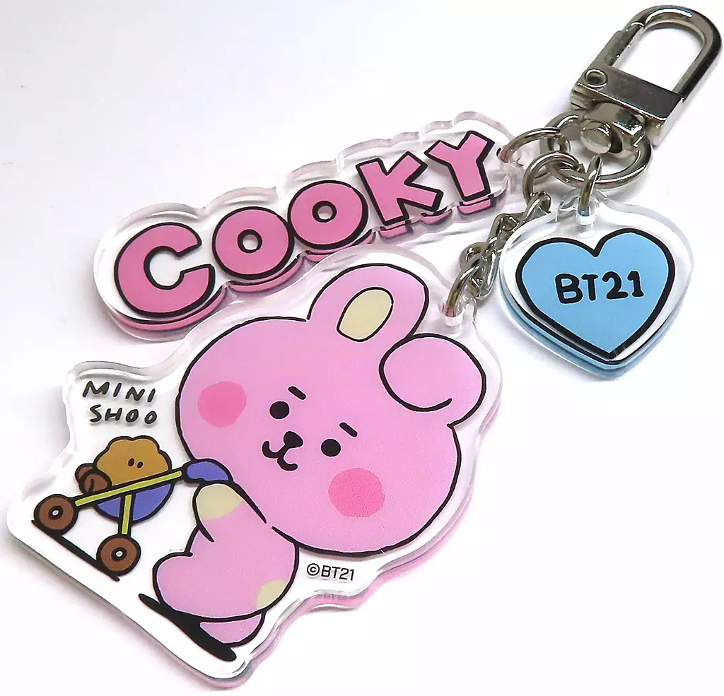COOKY(ジョングク) ベビーアクリルキーリング LITTLE BUDDY 「monopoly×BT21」