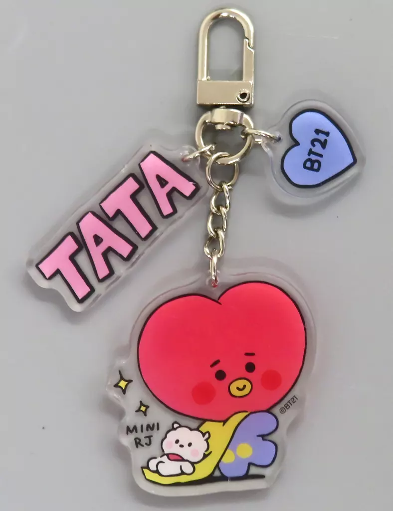 TATA(ブイ) ベビーアクリルキーリング LITTLE BUDDY 「monopoly×BT21」