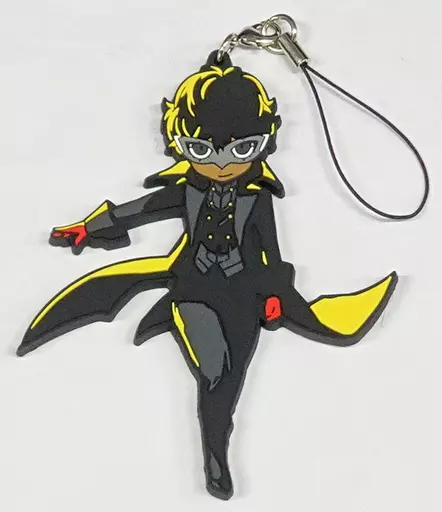 P5主人公 ラバーストラップ 「3DSソフト ペルソナQ2 ニュー シネマ ラビリンス アニメイト限定セット」 同梱特典