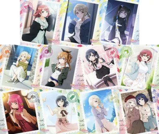 雑貨　全11種セット 「ラブライブ!シリーズ GiGOコラボカフェ LoveLive!Days アートパネル(ニジガク みんなへ届け!ニジガクジャーナル 果林の虹色コーディネート/ラブライブ!虹ヶ咲学園スクールアイドル同好会)」