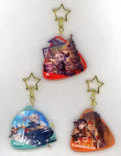 W＆アオスタ＆エンカク アクリルキーホルダー3種セット 「CD アークナイツ ARKNIGHTS ORIGINAL SOUNDTRACK 明日方舟 Ark Beats Vol.2」 同梱品