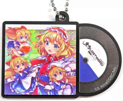 斑にマーガレット 「東方LostWord レコード風ラバーキーホルダー」 ローソン限定