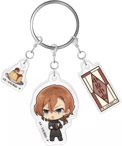 中原中也 3連アクリルキーホルダー 純文豪喫茶ver. 「文豪ストレイドッグス」