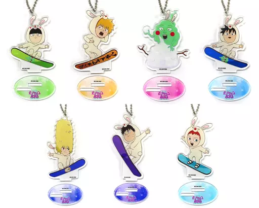 全7種セット 「モブサイコ100 III×COLLABO CAFE HONPO ちびキャラアクリルスタンドキーホルダー」