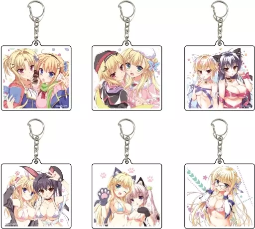 全6種セット 「金色ラブリッチェ アクリルキーホルダー 01.公式イラスト」