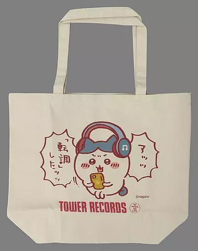 雑貨　ハチワレ トートバッグ 「ちいかわ なんか小さくてかわいいやつ×TOWER RECORDS」