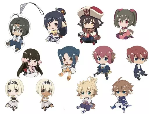全12種セット 「うたわれるもの 二人の白皇 ぺたん娘トレーディングアクリルストラップ」
