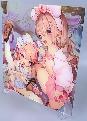 もか＆みるく(なまいきティーカップ) 直筆サイン入りアクリルアート 「FANZAオンラインくじ へんりいだ くじ」 ラッキー賞 第4・8弾