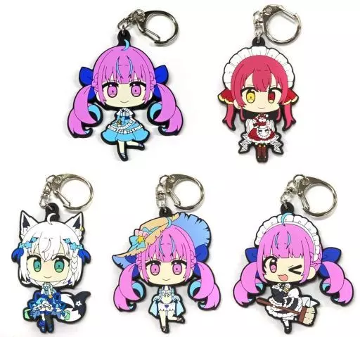 全5種セット 「バーチャルYouTuber ホロライブ あくありうむ。 ランダムラバーキーホルダー」 C101グッズ
