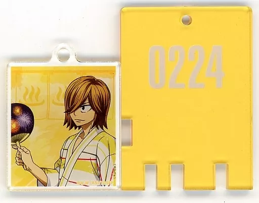 青八木一 「弱虫ペダル LIMIT BREAK×極楽湯・RAKU SPA 夏のごくらく合宿 お風呂の世界は楽しいことが一杯だ! トレーディング銭湯錠風キーホルダー」