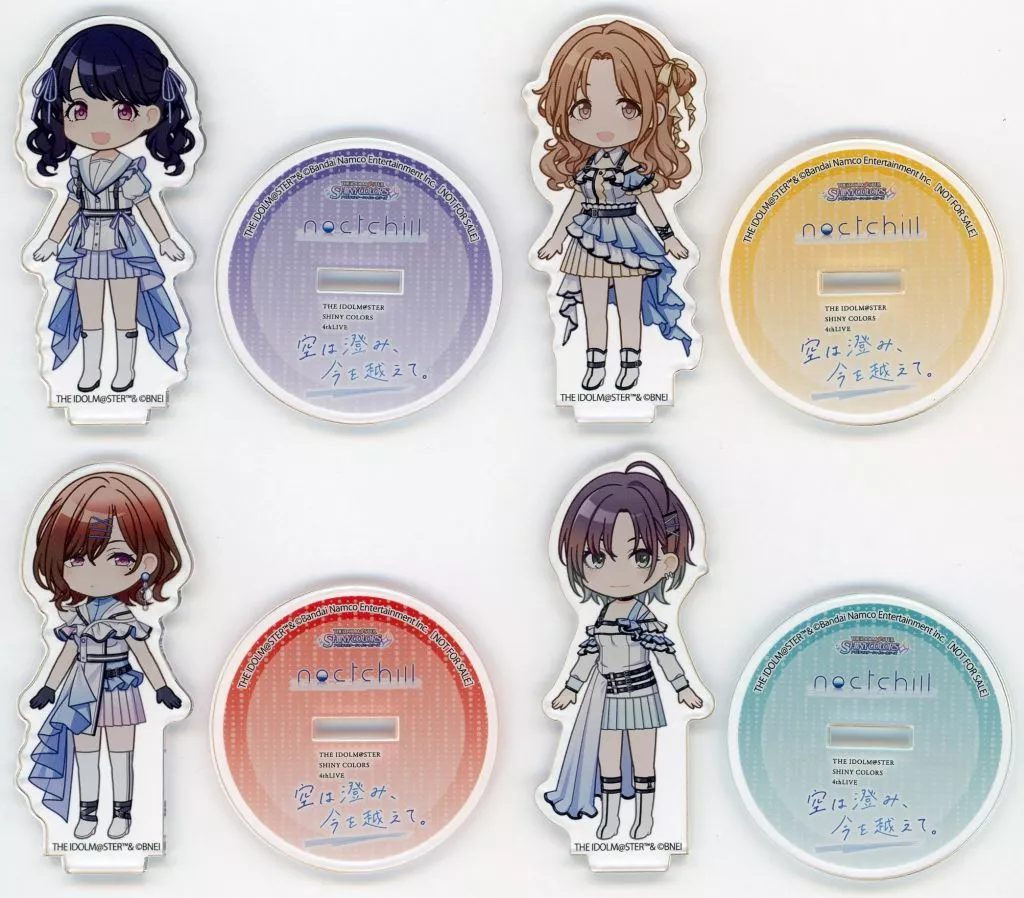 [単品] ノクチル アクリルスタンド4種セット 「Blu-ray THE IDOLM＠STER SHINY COLORS 4thLIVE 空は澄み、今を越えて。」 アニメイト購入特典