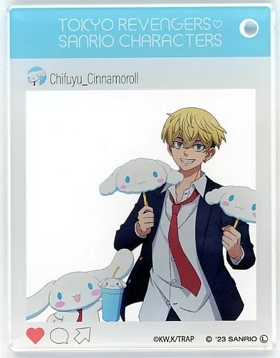 松野千冬＆シナモロール 「東京リベンジャーズ×サンリオキャラクターズ SNS風アクリル」 ローソン・Loppi・HMV＆BOOKS online限定