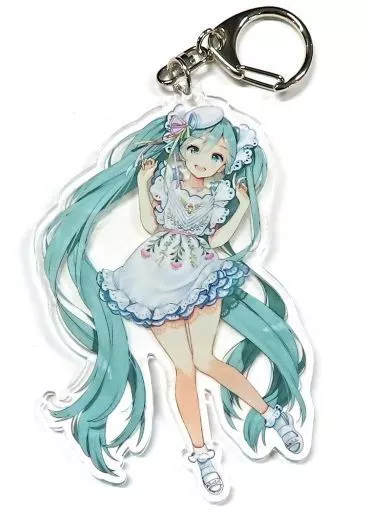 初音ミク　アクリルキーホルダー　餡こたく　バースデー 駿河屋 -<中古>初音ミク アクリルキーホルダー 餡こたくver. 「初音
