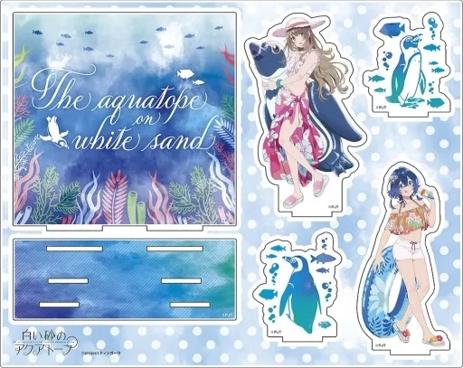 海咲野くくる&宮沢風花 描き下ろしアクリルジオラマ 「白い砂のアクアトープ」_image