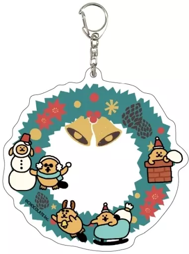 02.ベルリースデザイン クリスマスver.(描き下ろしイラスト) デカアクリル 「ラッコズ」
