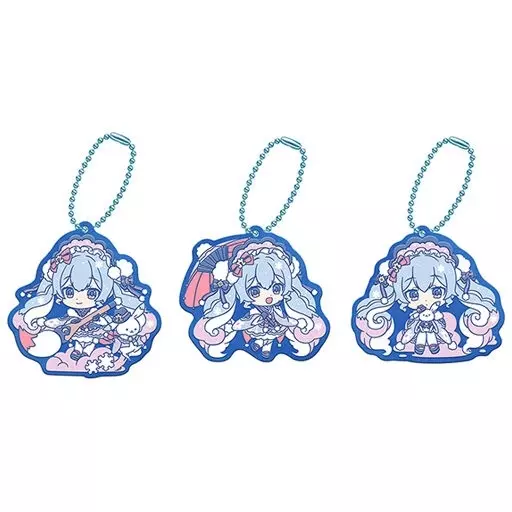 全3種セット ラバーマスコット 「ガシャポンくじ 初音ミク 雪ミク2023あそーと」 B賞