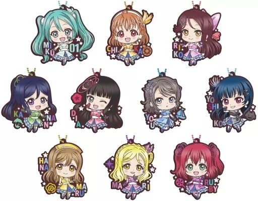 全10種セット 「ラブライブ!サンシャイン!! カプセルラバーマスコットごーじゃす!」